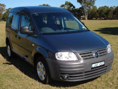 VW Caddy Range till 2019 only wheelchair vehicle - Front view