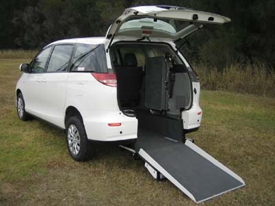 Toyota Tarago wheelchair vehicle - Rear open view