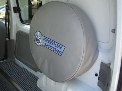 Renault Kangoo wheelchair vehicle - Interior & spare wheel view